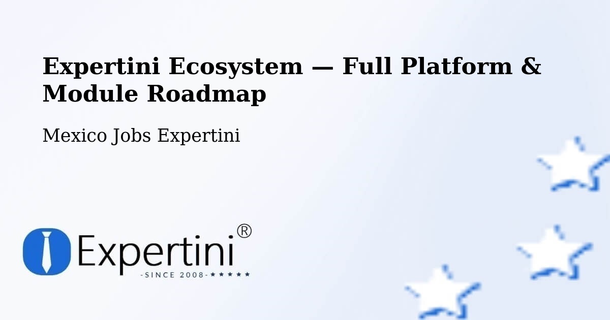 Expertini Ecosystem — Full Platform & Module Roadmap – Samarkanda